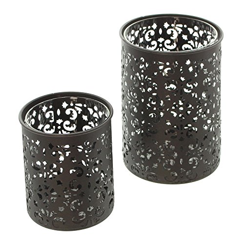 Metall-Windlicht Paisley", 2er Set von Frank