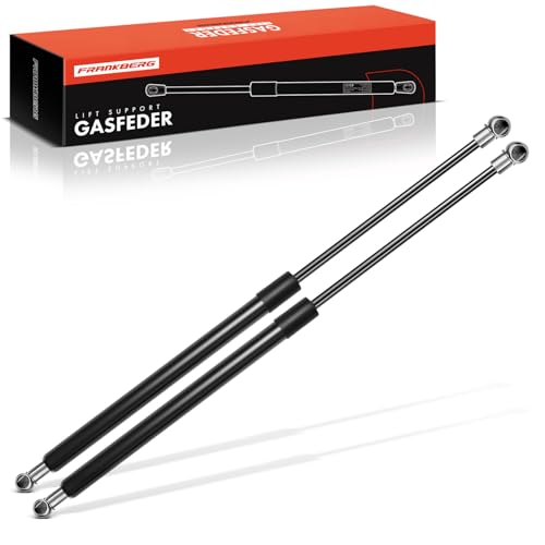 Frankberg 2x Universal Gasfeder Gasdruckdämpfer Gasdruckfeder Dämpfer 600N 454MM 175MM Schwarz Metall von Frankberg