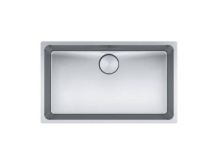 FRANKE Edelstahlspüle Franke Mythos MYX 110-70 Edelstahl gebürstet Exzenterbetätigung, 0/0 cm, Excenterbetätigung von Franke