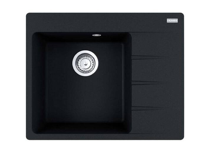 FRANKE Einbauspüle Maris Centro Einbauspüle CNG 611-62 A Onyx Drehknopf Edelstahl ab 45cm von Franke