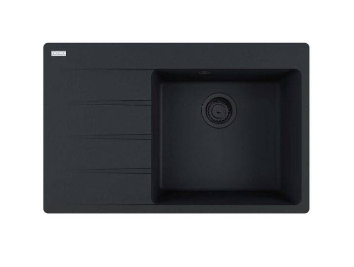 FRANKE Einbauspüle Maris Centro Einbauspüle CNG 611-78 A Black Matt Drehknopf ab 50cm von Franke