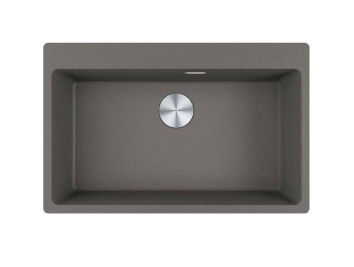 FRANKE Einbauspüle Maris Einbauspüle MRG 610-73 A Steingrau Druckknopf Edelstahl ab 80cm von Franke