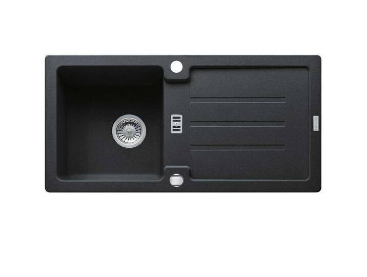 FRANKE Einbauspüle Smart Strata Einbauspüle STG 614-86 Onyx Drehknopf ab 45cm von Franke