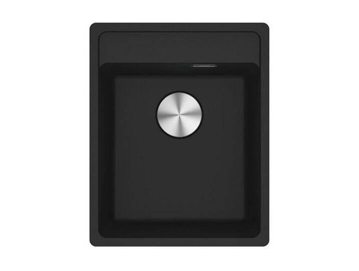 FRANKE Granitspüle Franke Maris MRG 610-37 A Fragranit Black Matt Handbetätigung, 0/0 cm, schwarz, Handbetätigung, schwarz von Franke
