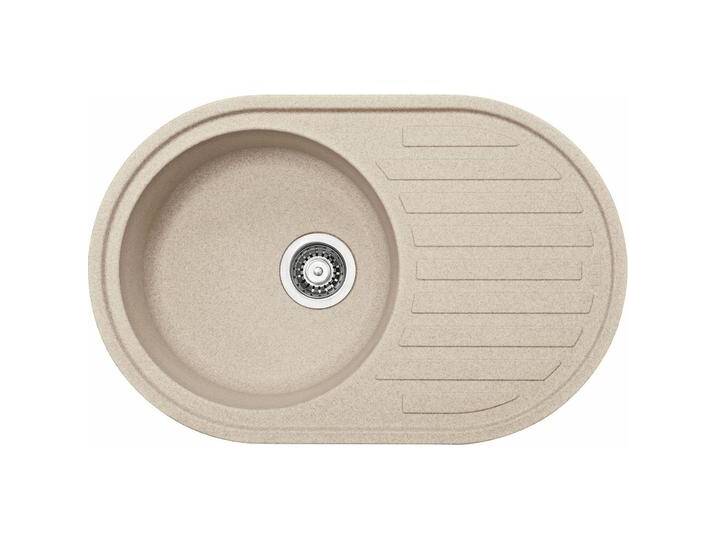 Franke, Spülbecken, Stone sink Ronda, ROG 611, plug valve, brownish yellow (77 cm) von Franke