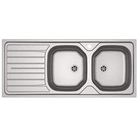 Franke - Edelstahl-Einbauspüle 2 Becken 1 Abtropfbecken 1160x500 mm, REN621 von Franke