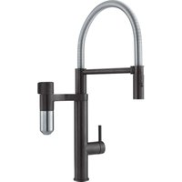 Franke Filter-Armaturen - Spültischarmatur Vital Tap mit Filter, flexiblem Arm und Brause, schwarz matt/Edelstahl 120.0621.313 von Franke
