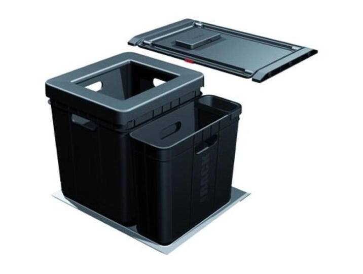Franke Kehrichtsystem -Sorter Serie 350 Varia für BLUM / GRASS / HETTIC, Abfalleimer, Schwarz von Franke