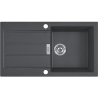 Franke SIRIUS - 2.0 S2D 611-78 Tectonite® Einbauspüle Schwarz von Franke
