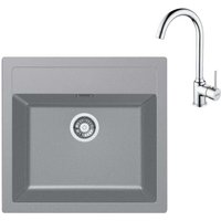 Franke - Sets - Küchenset T102, Tectonite-Spüle sid 610 und Armatur fp 9000.031, grau / chrom 143.0675.721 Franke - Sets - Küchenset T102, Tectonite-Spüle sid 610 und Armatur fp 9000.031, grau / chrom 143.0675.721 von Franke