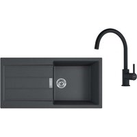 Franke Sets - Küchenset T125Č, Tectonite-Spüle S2D 611-100 und Armatur FC 6018.901, schwarz/schwarz matt 143.0687.344 von Franke