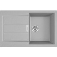 Franke - Sirius 2.0 - Tectonite-Spüle S2D 611-78, 78x50 cm, Grau 143.0613.585 von Franke