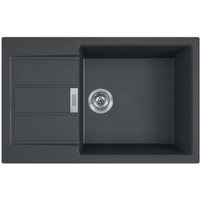 Sirius - 2.0 S2D 611-78 Tectonite® Einbauspüle mit XL-Becken Schwarz - Franke von Franke