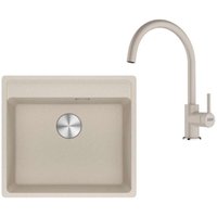 Franke - Sets - Küchenset G274SA, Fragranitspüle mrg 610-52 rtl und Armatur fc 6018.082, Sahara 114.0700.789 von Franke