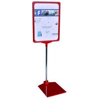 FRANKEN PSM A4 01 Infoständer DIN A4 1-Fach  rot von Franken