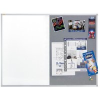 FRANKEN Whiteboard-Pinnwand X-tra!Line 90,0 x 60,0 cm grau/weiß von Franken