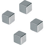 Franken Magnete HMN1010 Chrom 1 x 1 cm 4 Stück von Franken