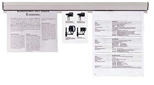 FRANKEN Papierklemmschiene, 118 x 4 cm, grau, Kunststoff, PKS118 von Franken