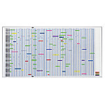 Franken Premiumline Personal- & Projektplaner Whiteboard 90 positions Magnetisch Lackierter Stahl Wandmontierbar 193 x 100 cm von Franken