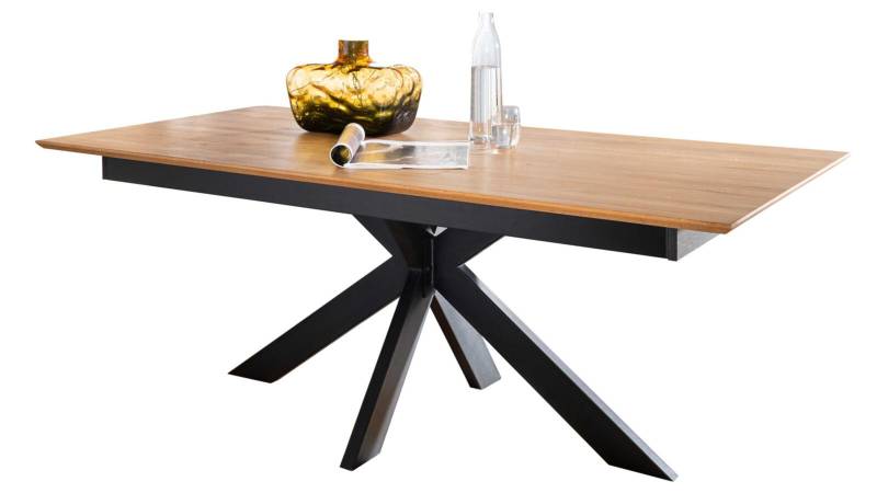 Frankenmöbel Ausziehtisch  ca.180(265) x 100 cm in Wildeiche massiv geölt von Frankenmöbel