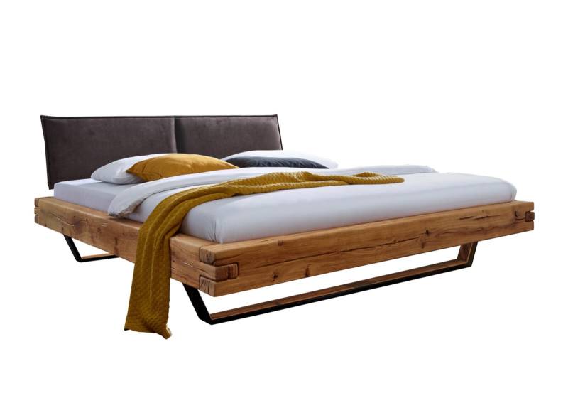 Frankenmöbel Bett ca. 180x200cm in Wildeiche massiv geölt von Frankenmöbel