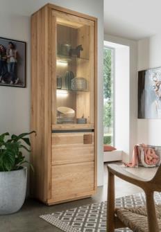 Frankenmöbel Vitrine 0159 in Wildeiche massiv geölt Frankenmöbel Vitrine 0159 in Wildeiche massiv geölt von Frankenmöbel