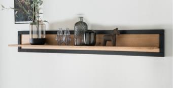 Frankenmöbel Wandboard 0159 in Wildeiche massiv geölt von Frankenmöbel