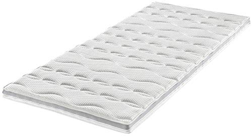 Frankenstolz Topper Klima Pori-cel®-Schaumauflage Weiss Größe 100x200 cm von Frankenstolz