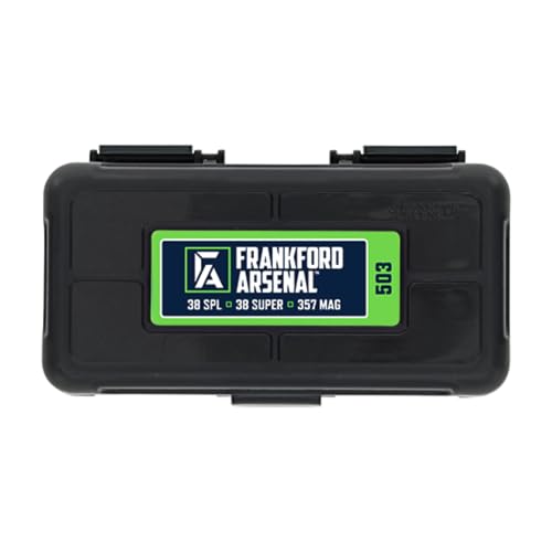 Frankford Arsenal FQQF Hinge-Top Ammo Box #503 with True Mechanical Hinge for Ammunition Storage and Organization, Holds 50 Rounds Black Frankford Arsenal FQQF Hinge-Top Ammo Box #503 with True Mechanical Hinge for Ammunition Storage and Organization, Holds 50 Rounds Black von Frankford Arsenal