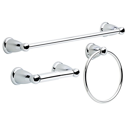 Franklin Brass Kinla 3-Piece Bath Hardware Towel Bar Accessory Set, Polished Chrome von Franklin Brass