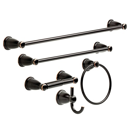 Franklin Brass Kinla 5-teiliges Badzubehör Handtuchstange Zubehör Set, Delta Öl gerieben Bronze, 5 Piece Kit Franklin Brass Kinla 5-teiliges Badzubehör Handtuchstange Zubehör Set, Delta Öl gerieben Bronze, 5 Piece Kit von Franklin Brass