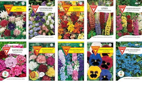 Blumen Samen Set: Sommerblumen-Paket / 10 verschiedene Sommerblumensorten/bunte Blumenwiese/Für Garten, Balkon und Hochbeet von Frankonia