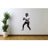 Lamar Jackson Baltimore Ravens Weiß Jersey Fußball Fathead Stil Wandtattoo Aufkleber von FranksDigitalPrints