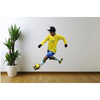 Ronaldinho, Brasilien, Fußball, Futbol Fathead Style Wandtattoo Aufkleber von FranksDigitalPrints