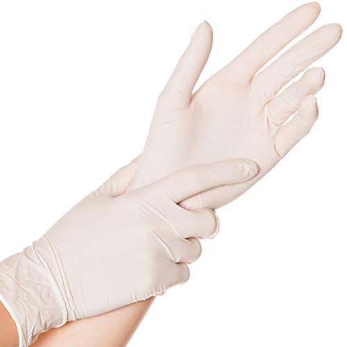 Hygostar Latexhandschuhe Skin | gepudert Karton 8/M 24cm weiß von HYGOSTAR