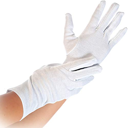 Franz Mensch Hygostar Baumwoll-Handschuh BLANC Größe M, 1 Paar/Pack, 271539 von FRANZ MENSCH