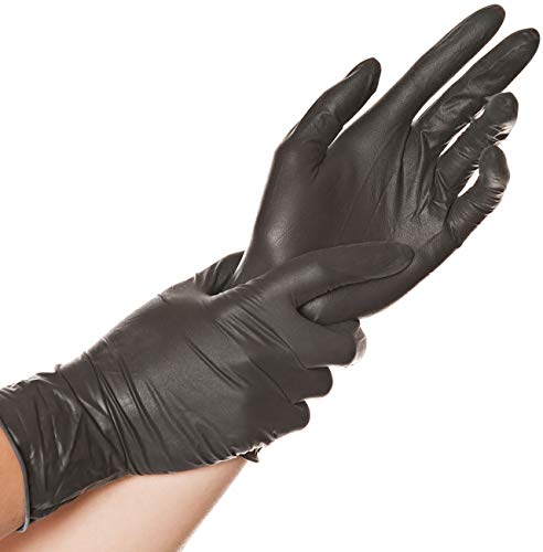 franz mensch 26718 Latex-Handschuh "DIABLO" HYGOSTAR, L, schwarz von FRANZ MENSCH