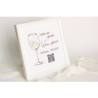 Wlan Bild Mit Qr Code & Weinglas - Lustiges Schild Für Gästezimmer, Ferienwohnung Oder Weinbar | 21 X cm Wlan Bild Mit Qr Code & Weinglas - Lustiges Schild Für Gästezimmer, Ferienwohnung Oder Weinbar | 21 X cm von FranziGruDesign
