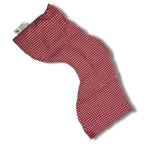 Franzis Nähstube I Dinkelkissen I Nackenkissen I kariert rot I 100% Baumwolle I Körnerkissen I bei Verspannungen oder Schulter- und Nackenschmerzen I von Franzis Nähstube