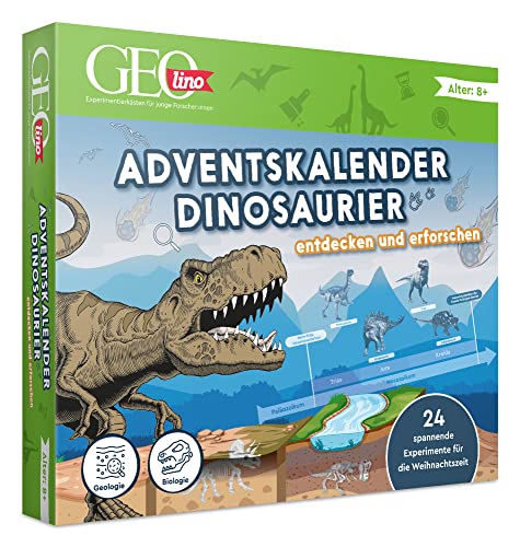FRANZIS 67205 - GEOlino Adventskalender Dinosaurier entdecken und erforschen, 24 spannende Experimente für die Weihnachtszeit, für Kinder ab 8 Jahren FRANZIS 67205 - GEOlino Adventskalender Dinosaurier entdecken und erforschen, 24 spannende Experimente für die Weihnachtszeit, für Kinder ab 8 Jahren von Franzis