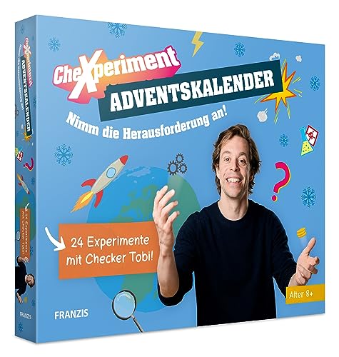 FRANZIS 67220 - CheXperiment Adventskalender: Nimm die Herausforderung an! 24 Experimente für den Advent mit Checker Tobi! von Franzis