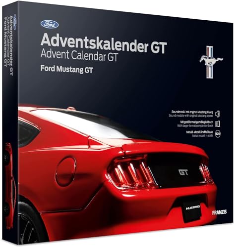Franzis 55111 - Ford Mustang GT Adventskalender Race red, Modellbausatz im Maßstab 1:24, inkl. Soundmodul und 52-seitigem Begleitbuch Franzis 55111 - Ford Mustang GT Adventskalender Race red, Modellbausatz im Maßstab 1:24, inkl. Soundmodul und 52-seitigem Begleitbuch von Franzis