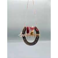 Geschenk I Hufeisen Mit Trockenblumen | Hochzeitsgeschenk Glücksbringer Geschenkidee Geburtstagsgeschenk von FranzisCreativeWorld