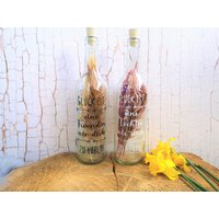 Weinflasche Trockenblumen Geschenk Muttertag Schwester Beste Freundin Tochter Weinflasche Trockenblumen Geschenk Muttertag Schwester Beste Freundin Tochter von FranzisDekostuebchen