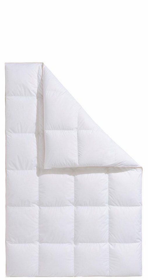 Frau Holle Daunenbettdecke Zara, Bettdecken für Sommer oder Winter, hergestellt in Deutschland, Füllung: 100% Daunen, Bezug: 100% Baumwolle, Bettdecke in 135x200 cm, 155x220 cm und weiteren Größen von Frau Holle