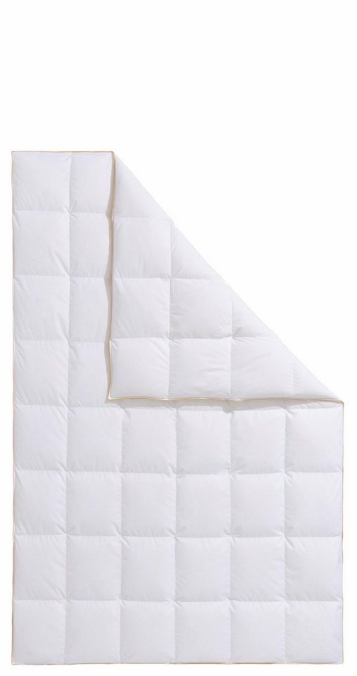 Frau Holle Daunenbettdecke Zara, Bettdecken für Sommer oder Winter, hergestellt in Deutschland, Füllung: 100% Daunen, Bezug: 100% Baumwolle, Bettdecke in 135x200 cm, 155x220 cm und weiteren Größen von Frau Holle