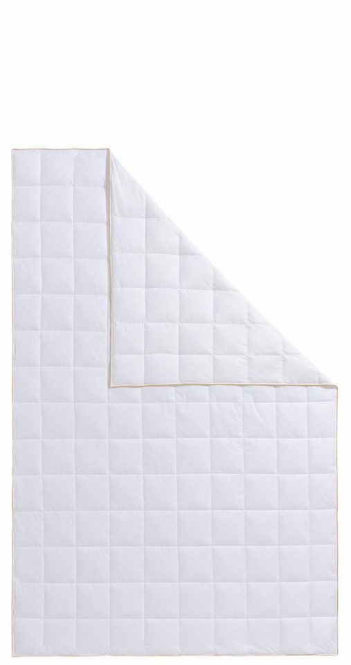 Frau Holle Gänsedaunenbettdecke Dana, Bettdecken für Sommer oder Winter, hergestellt in Deutschland, Füllung: 100% Gänsedaunen, Bezug: 100% Baumwolle, Bettdecke in 135x200 cm, 155x220 cm und weiteren Größen von Frau Holle