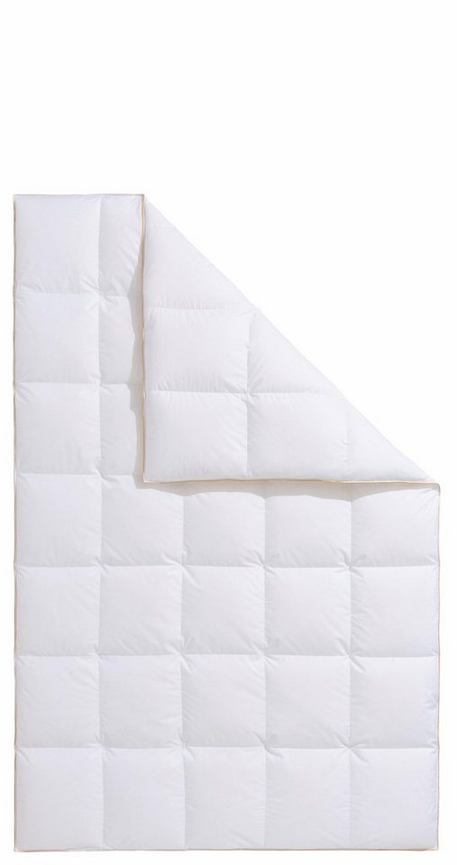Frau Holle Gänsedaunenbettdecke Dana, Bettdecken für Sommer oder Winter, hergestellt in Deutschland, Füllung: 100% Gänsedaunen, Bezug: 100% Baumwolle, Bettdecke in 135x200 cm, 155x220 cm und weiteren Größen von Frau Holle