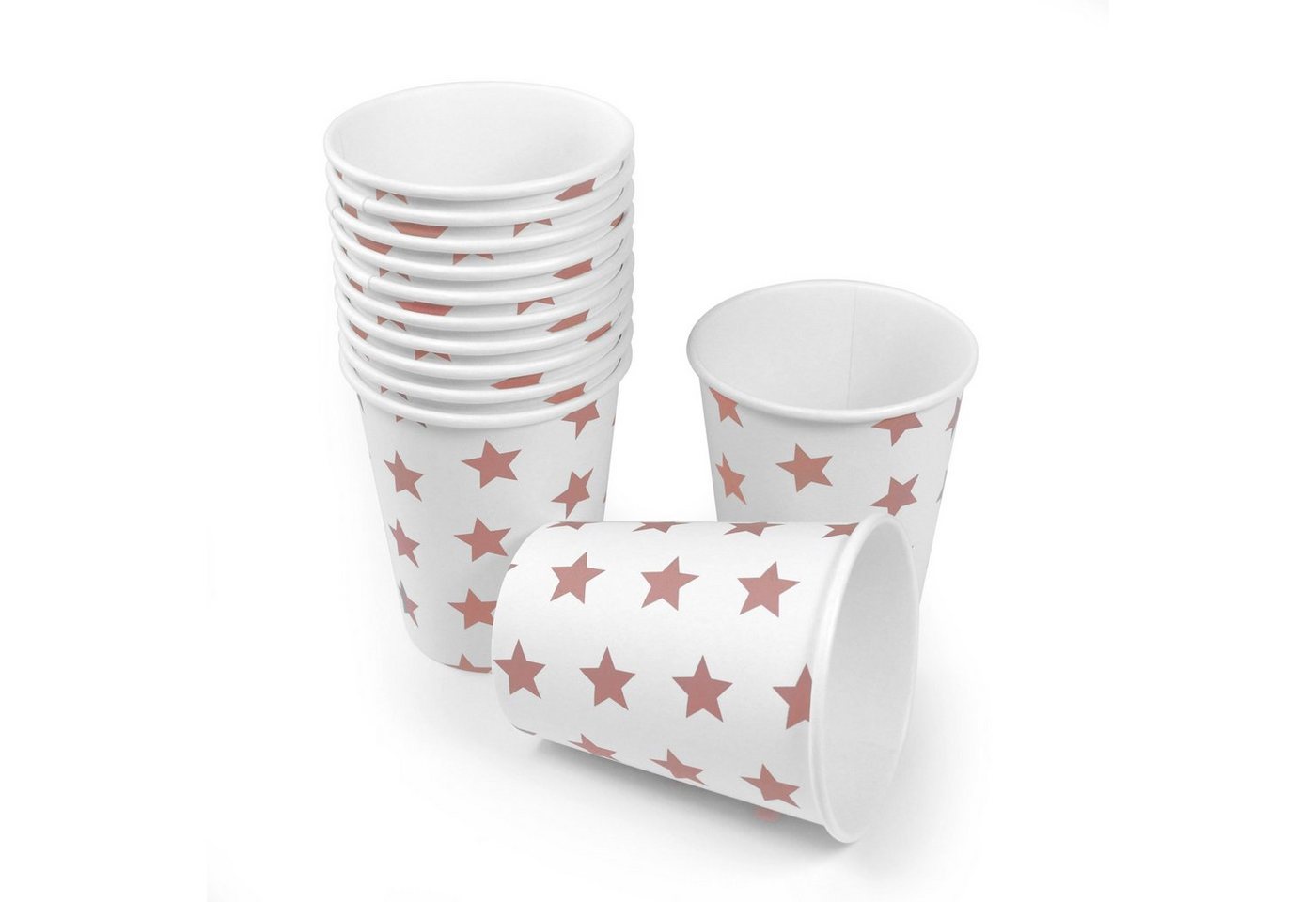Frau WUNDERVoll Einwegbecher 12 Pappbecher - rosa Sterne - 240 ml Einwegbecher Papierbecher, Pappe Frau WUNDERVoll Einwegbecher 12 Pappbecher - rosa Sterne - 240 ml Einwegbecher Papierbecher, Pappe von Frau WUNDERVoll