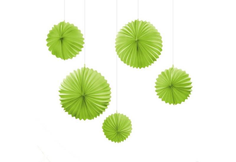 Frau WUNDERVoll Lampion 5 Lampions - maigrün, 3 x Ø 19 cm, 2 x Ø 27,5 cm von Frau WUNDERVoll